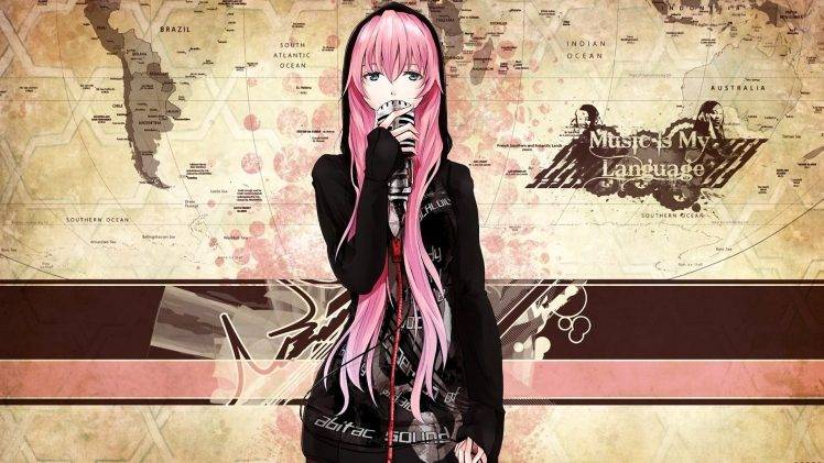 Vocaloid, Megurine Luka, Pink Hair, Long Hair HD Wallpaper Desktop Background