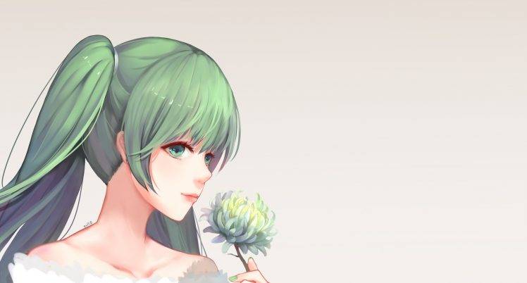 Hatsune Miku, Vocaloid, Flowers HD Wallpaper Desktop Background