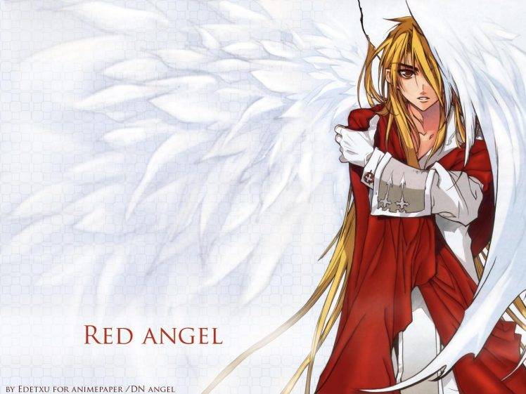 anime, Blonde, Wings, D.N.Angel HD Wallpaper Desktop Background