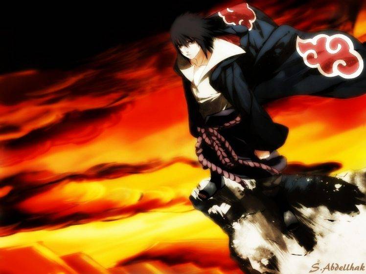 anime, Naruto Shippuuden, Uchiha Sasuke HD Wallpaper Desktop Background