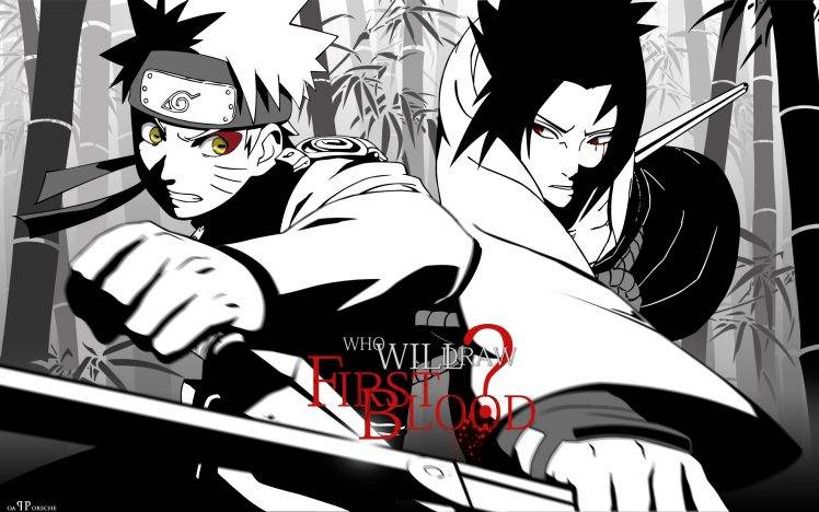 anime, Naruto Shippuuden, Uchiha Sasuke, Uzumaki Naruto HD Wallpaper Desktop Background