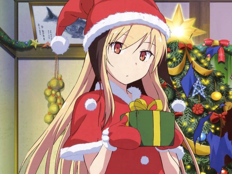 Santa Girl, Sakurasou No Pet Na Kanojo, Christmas HD Wallpaper Desktop Background