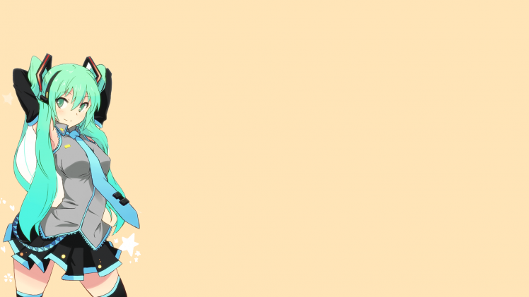 anime, Anime Girls, Vocaloid, Hatsune Miku, Twintails HD Wallpaper Desktop Background