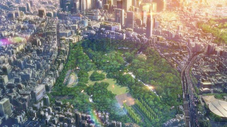 city, The Garden Of Words, Makoto Shinkai HD Wallpaper Desktop Background