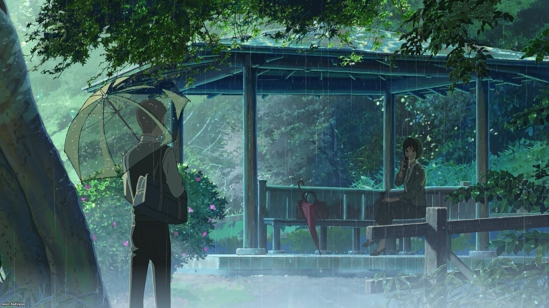 rain, The Garden Of Words, Makoto Shinkai Wallpapers HD / Desktop and