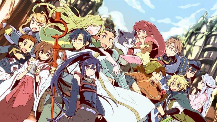 anime, Log Horizon, Nyanta, Akatsuki (Log Horizon), Naotsugu, Shiroe, Minori, Tohya, Lenessia Erhart Cowen HD Wallpaper Desktop Background