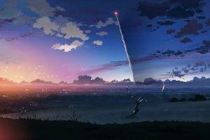 anime, Sky, 5 Centimeters Per Second