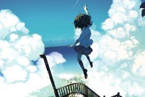 anime, Sky, Original Characters