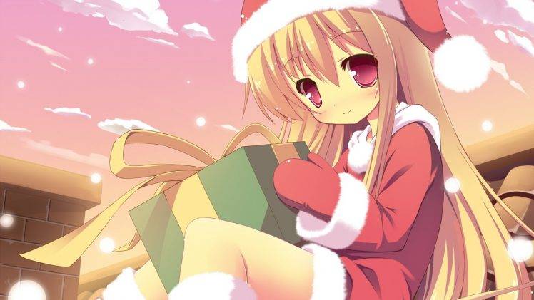anime, Christmas, Original Characters HD Wallpaper Desktop Background