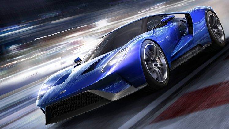 Forza Motorsport 6, Video Games, Ford GT, Car, Race Tracks, Motion Blur HD Wallpaper Desktop Background