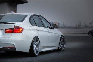 BMW, Car, Stance, Simple, Wheels, Camber, Vehicle, White Cars