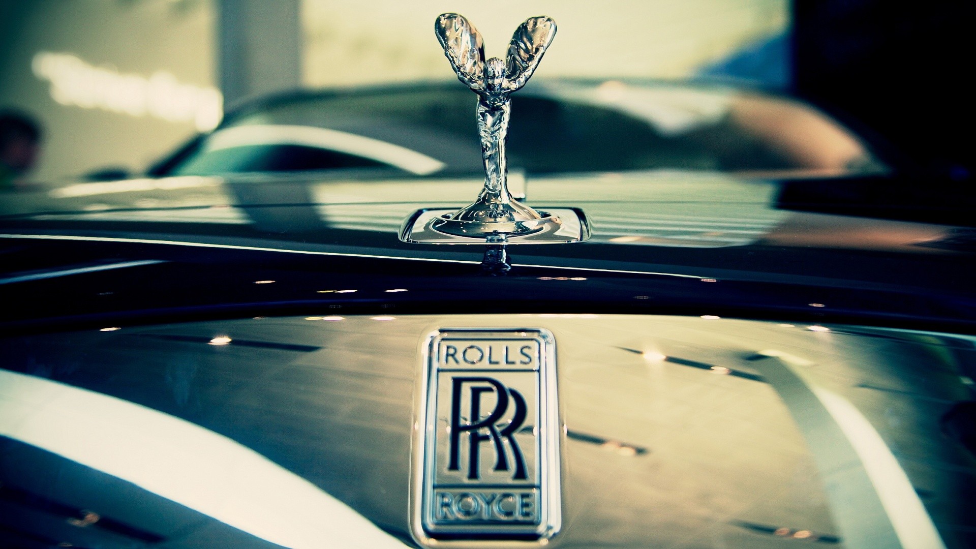 car, Rolls Royce, Brand, Closeup, The Spirit Of Ecstasy, Logo, Wings, Luxury Cars, Reflection Wallpaper