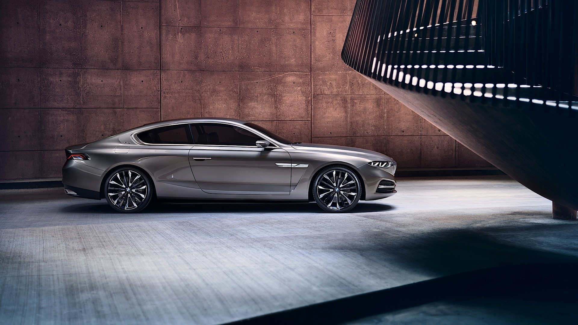 car, BMW, BMW Gran Lusso Coupé, Coupe, Luxury Cars, Modern, Walls, Stairs Wallpaper