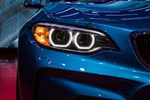 car, BMW, M2, Headlights, Blue, Lines, Kidney Grille
