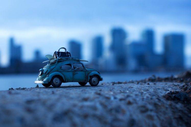 toys, Macro, Car, Depth Of Field, Volkswagen Beetle HD Wallpaper Desktop Background