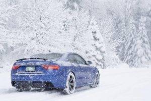 car, Snow, Audi RS5