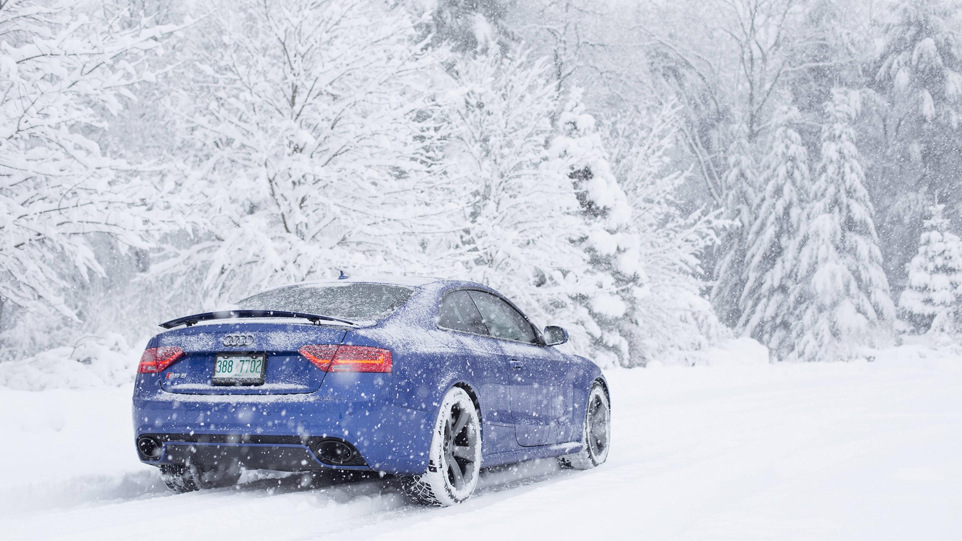 car, Snow, Audi RS5 Wallpaper