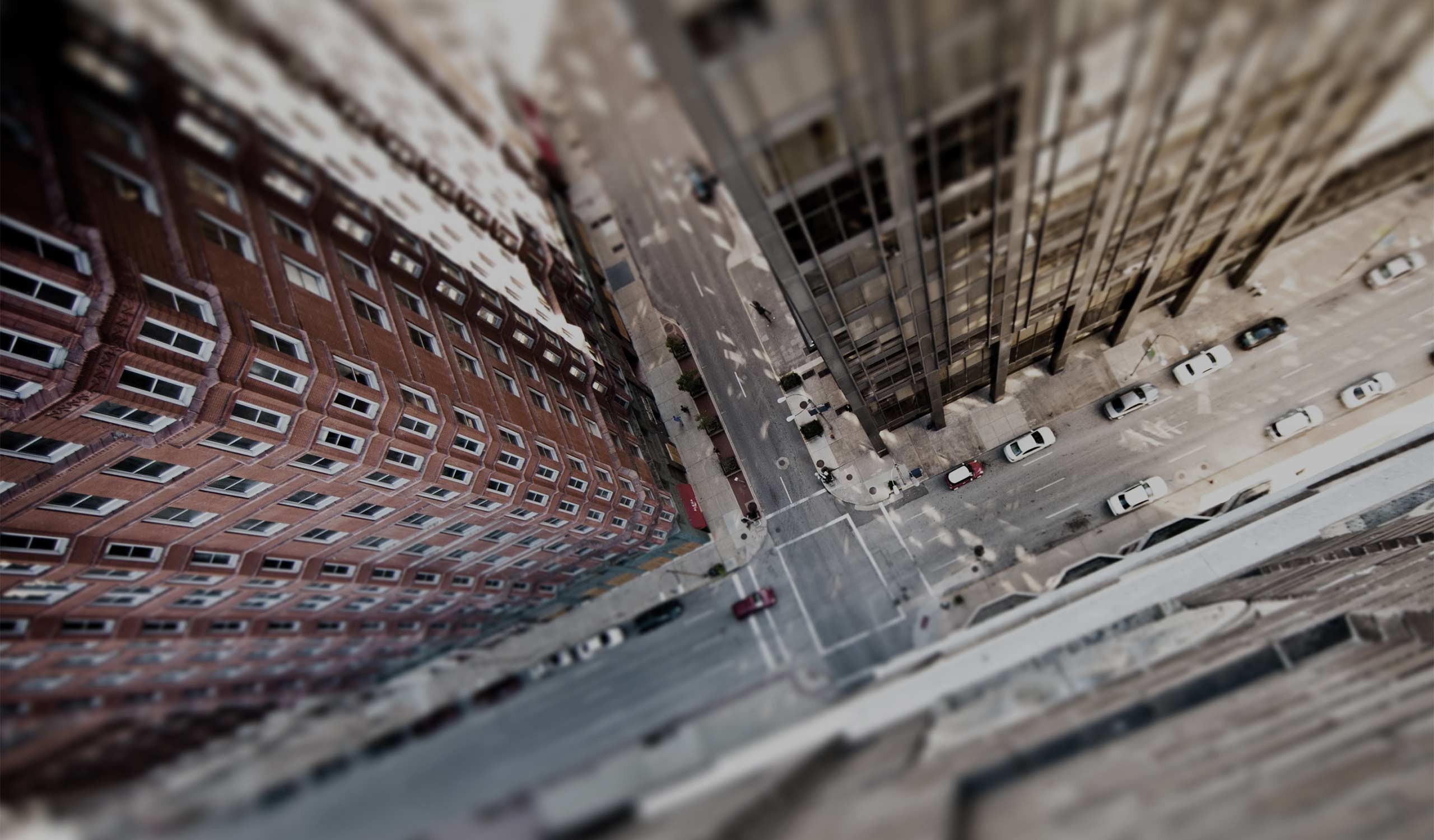 street, City, Building, Car, Heights, Aerial View Wallpaper