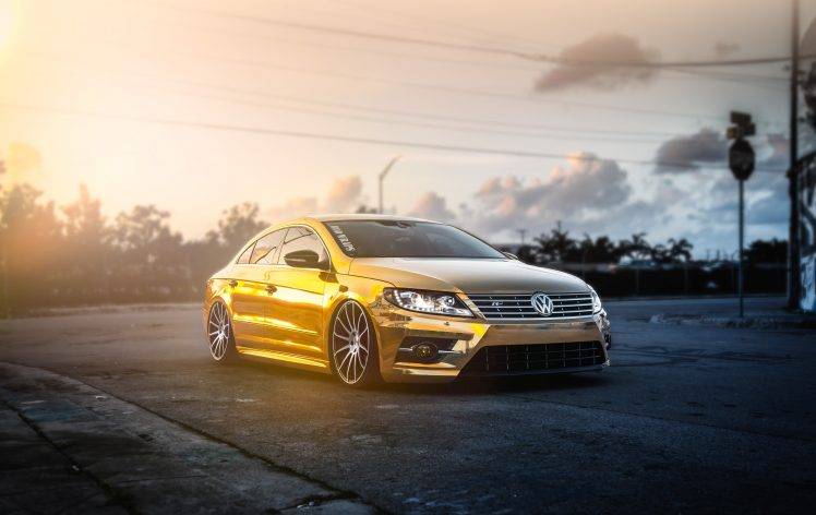 Volkswagen, Volkswagen Passat, Passat, Gold, Car, Tuning HD Wallpaper Desktop Background