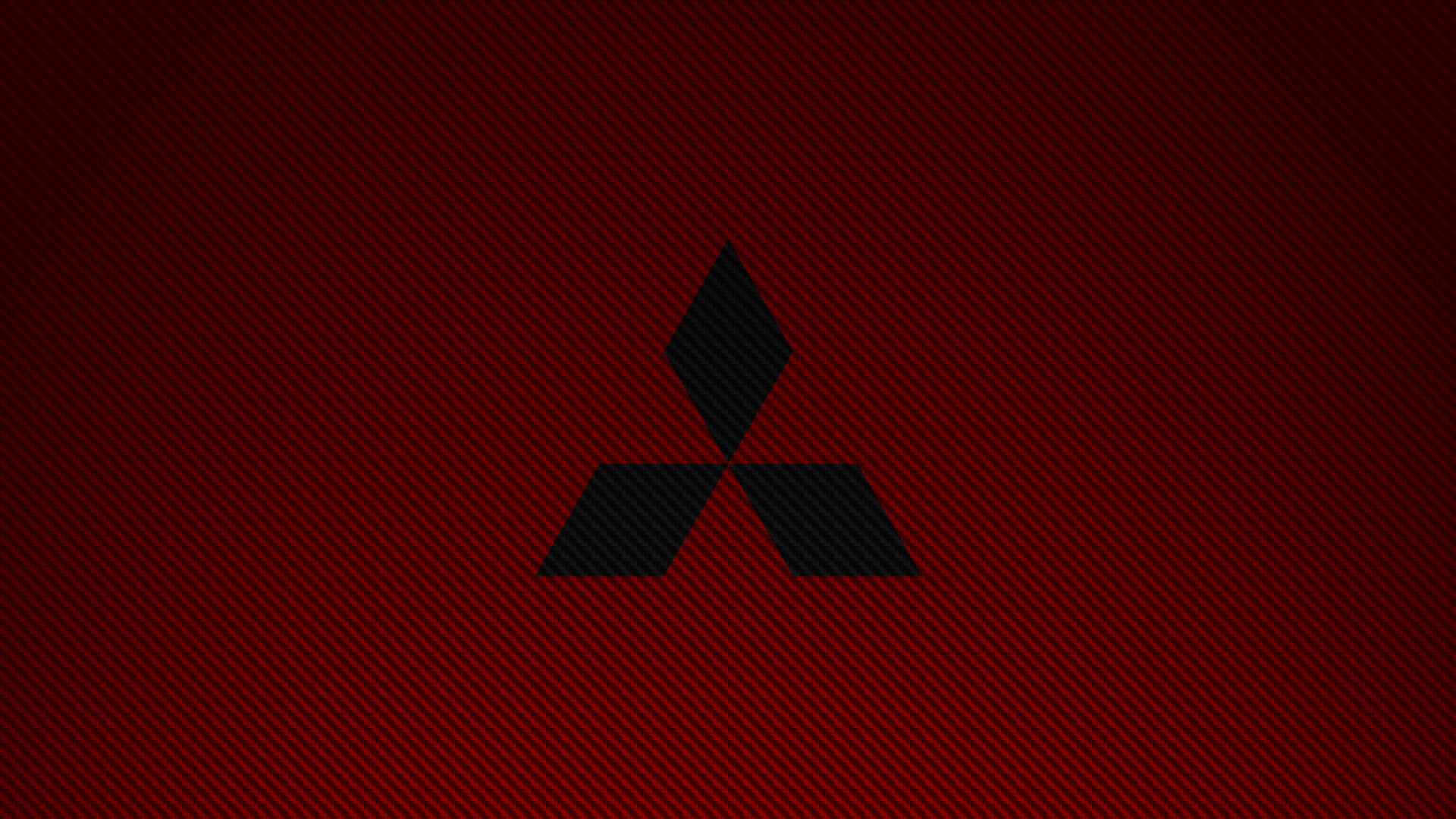 Mitsubishi, Carbon Fiber, Logo, Car, Brands, Red, Simple Wallpaper