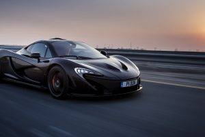car, McLaren P1, Road, Vehicle, Motion Blur