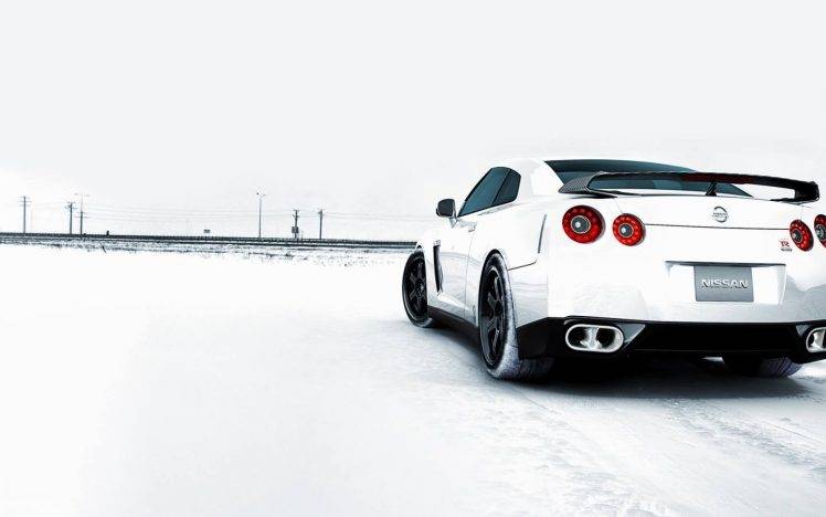 car, Snow, Vehicle, Nissan GT R, Nissan GT R R35 HD Wallpaper Desktop Background