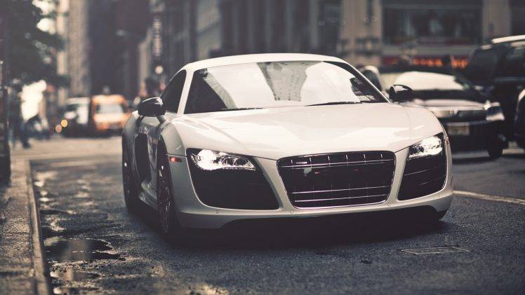 car, Audi R8, Vehicle, Street, Traffic HD Wallpaper Desktop Background