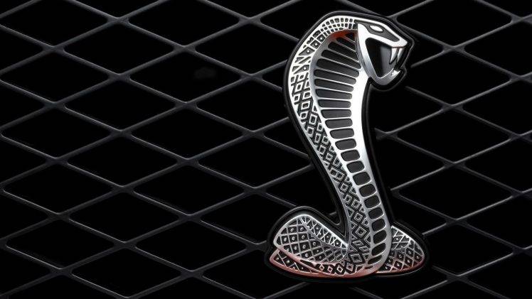car, Ford Mustang Shelby, Logo, Snake, Cobra, Black Background, Diamonds, Lines HD Wallpaper Desktop Background