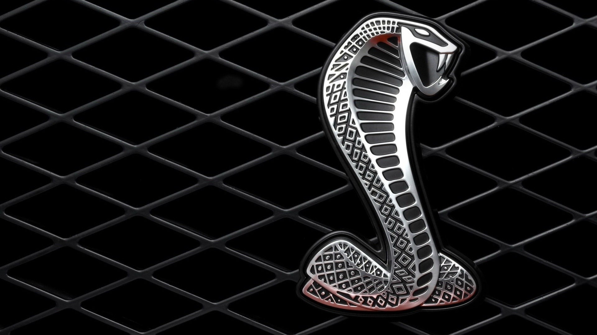 car, Ford Mustang Shelby, Logo, Snake, Cobra, Black Background, Diamonds, Lines Wallpaper