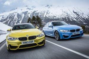 BMW M4, Vehicle, Car, Road, Motion Blur