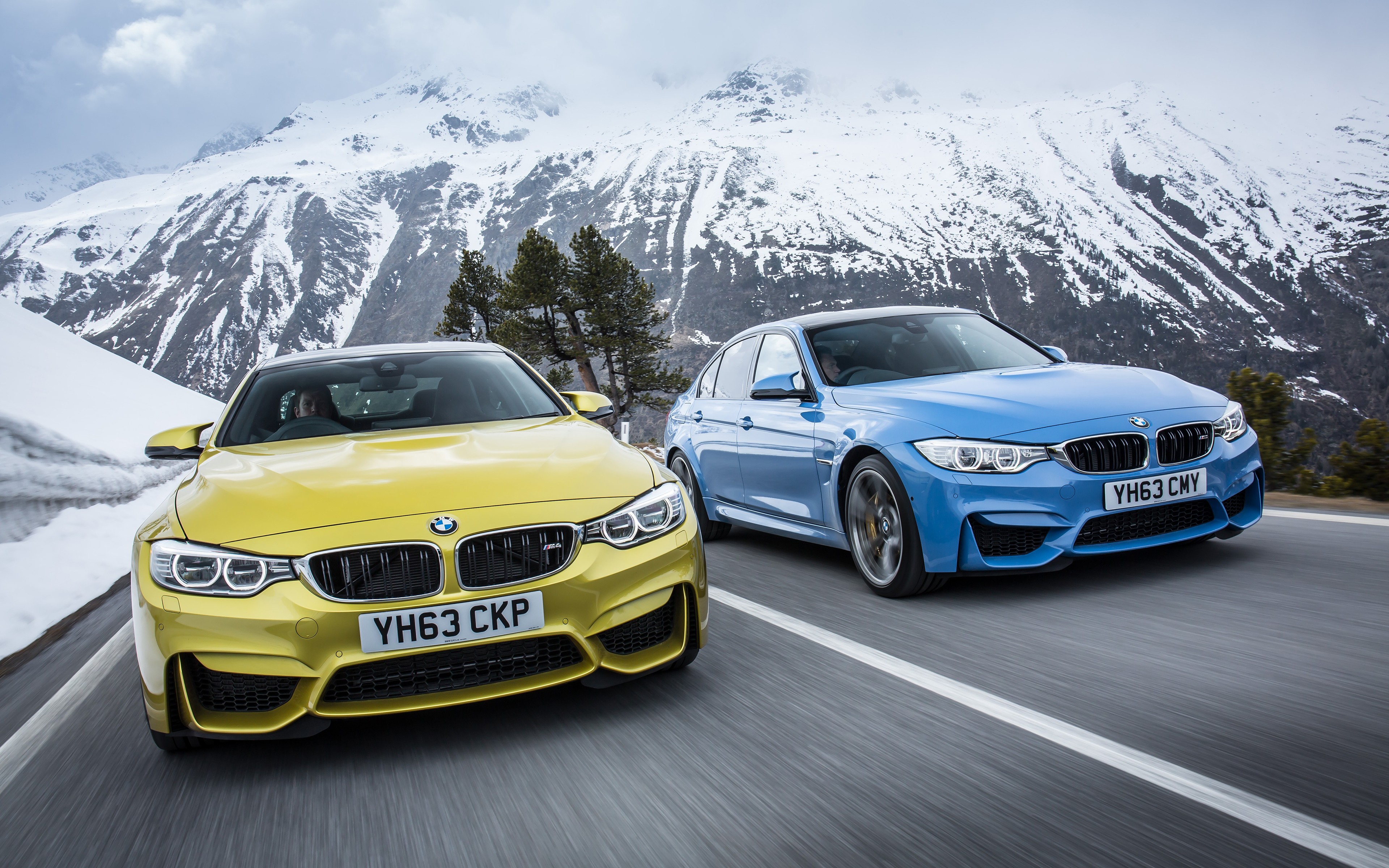 BMW M4, Vehicle, Car, Road, Motion Blur Wallpaper