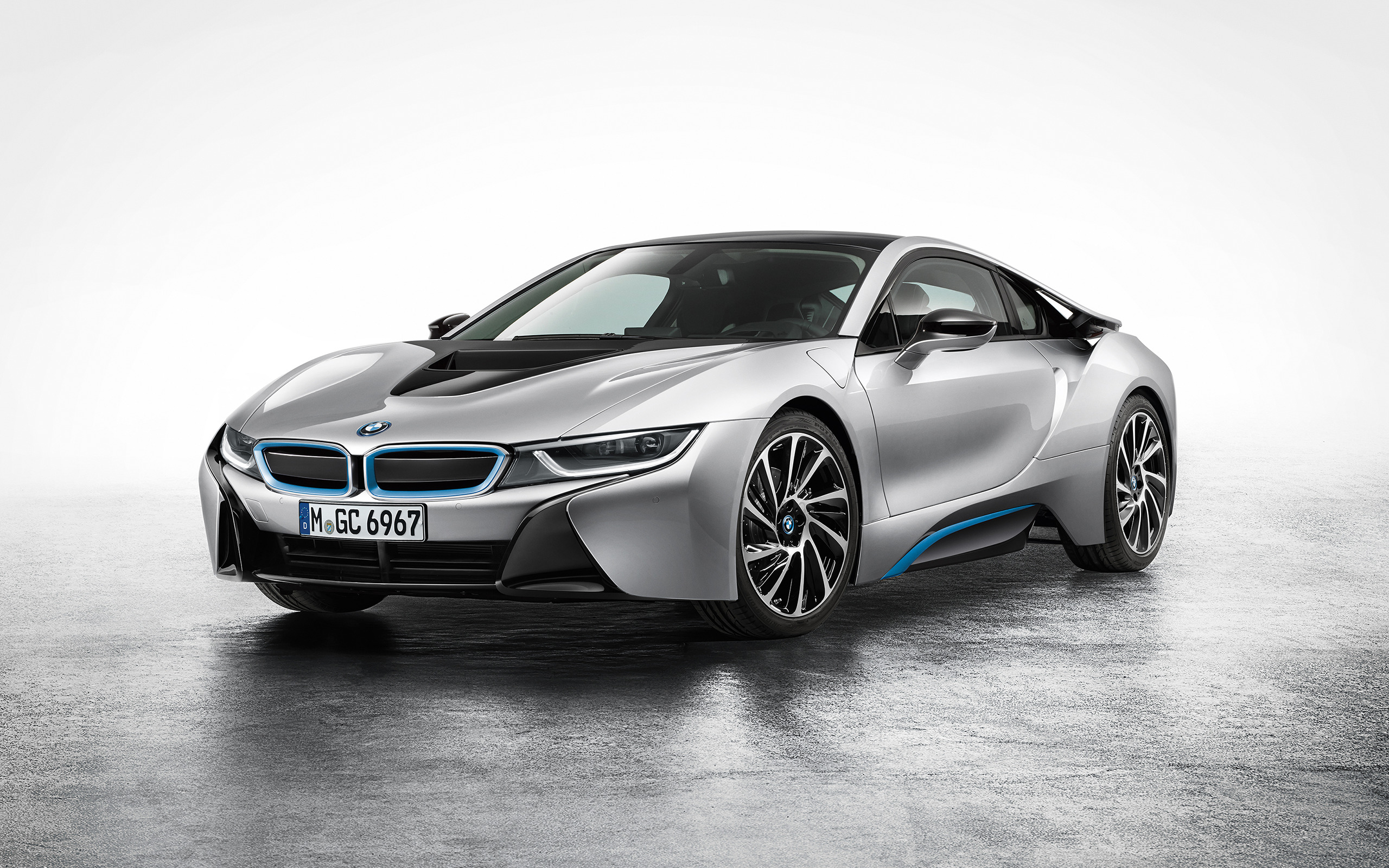 BMW I8, Car, Vehicle, Electric Car, Simple Background Wallpaper