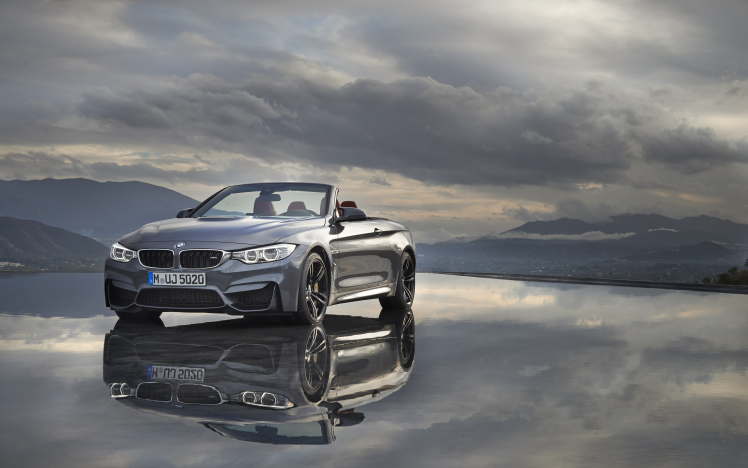 BMW M4, BMW M4 Cabrio, Car, Vehicle, Convertible, Reflection HD Wallpaper Desktop Background
