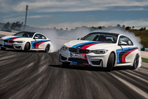 BMW M4, Race Tracks, Drifting, Car, Vehicle, Motion Blur, Smoke