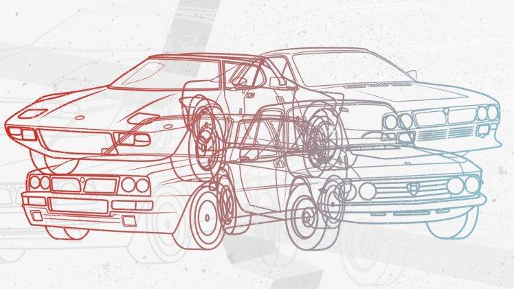 Rally, Rally Cars, Vector, Lancia Stratos, Lancia Delta, Illusions HD Wallpaper Desktop Background