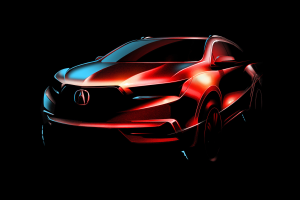 Acura MDX, Car, Vehicle, SUV, Concept Art, Simple Background