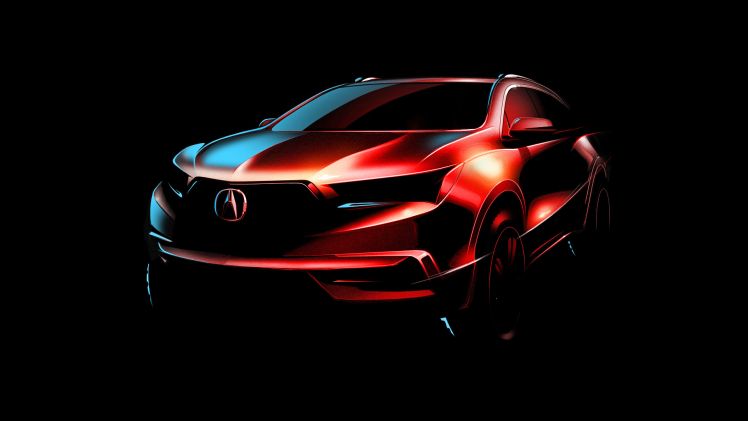 Acura MDX, Car, Vehicle, SUV, Concept Art, Simple Background HD Wallpaper Desktop Background