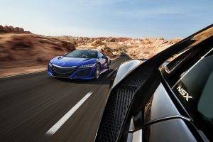Acura NSX, Car, Vehicle, Road, Motion Blur