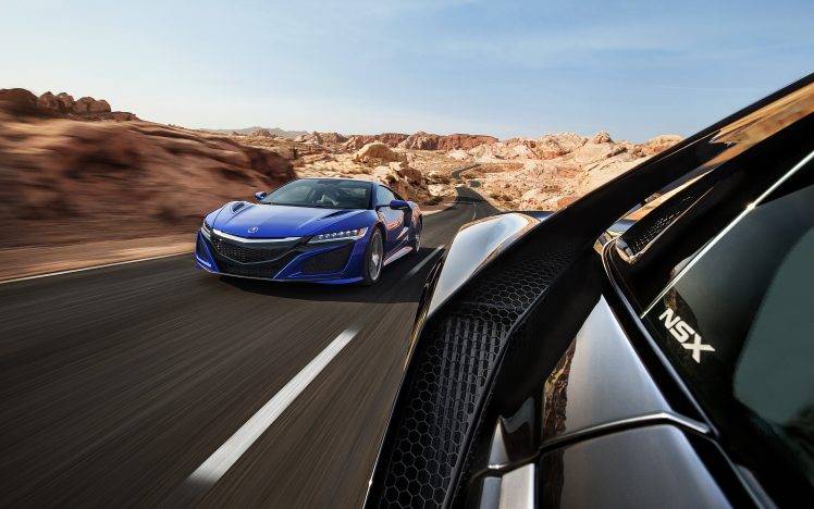 Acura NSX, Car, Vehicle, Road, Motion Blur HD Wallpaper Desktop Background