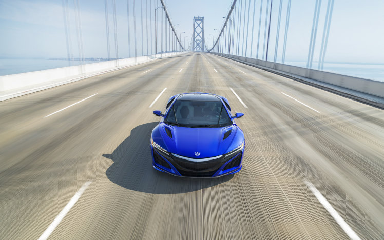 Acura NSX, Car, Vehicle, Bridge, Motion Blur HD Wallpaper Desktop Background