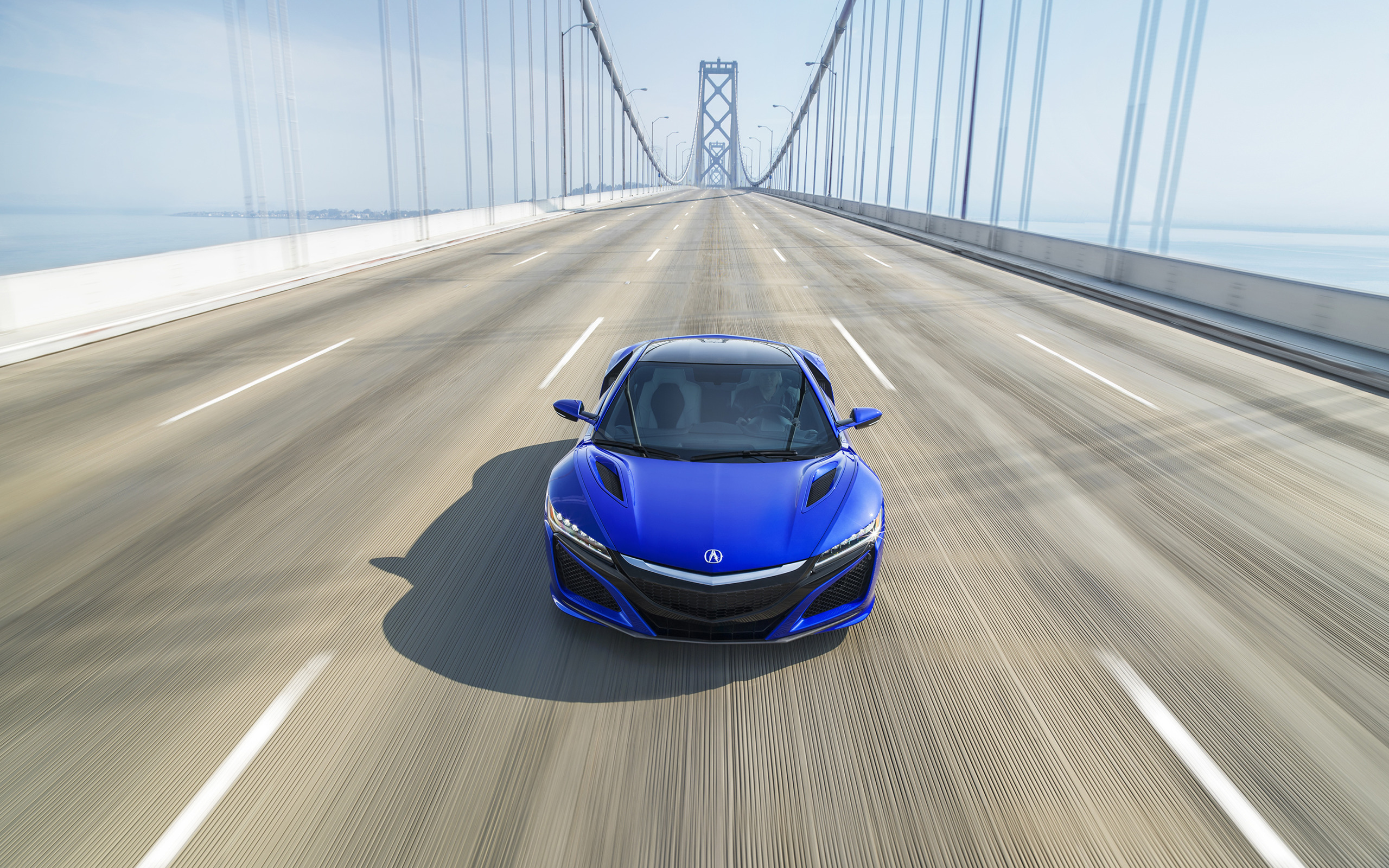 Acura NSX, Car, Vehicle, Bridge, Motion Blur Wallpaper