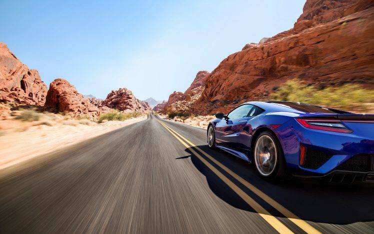 Acura NSX, Road, Motion Blur, Car, Vehicle HD Wallpaper Desktop Background