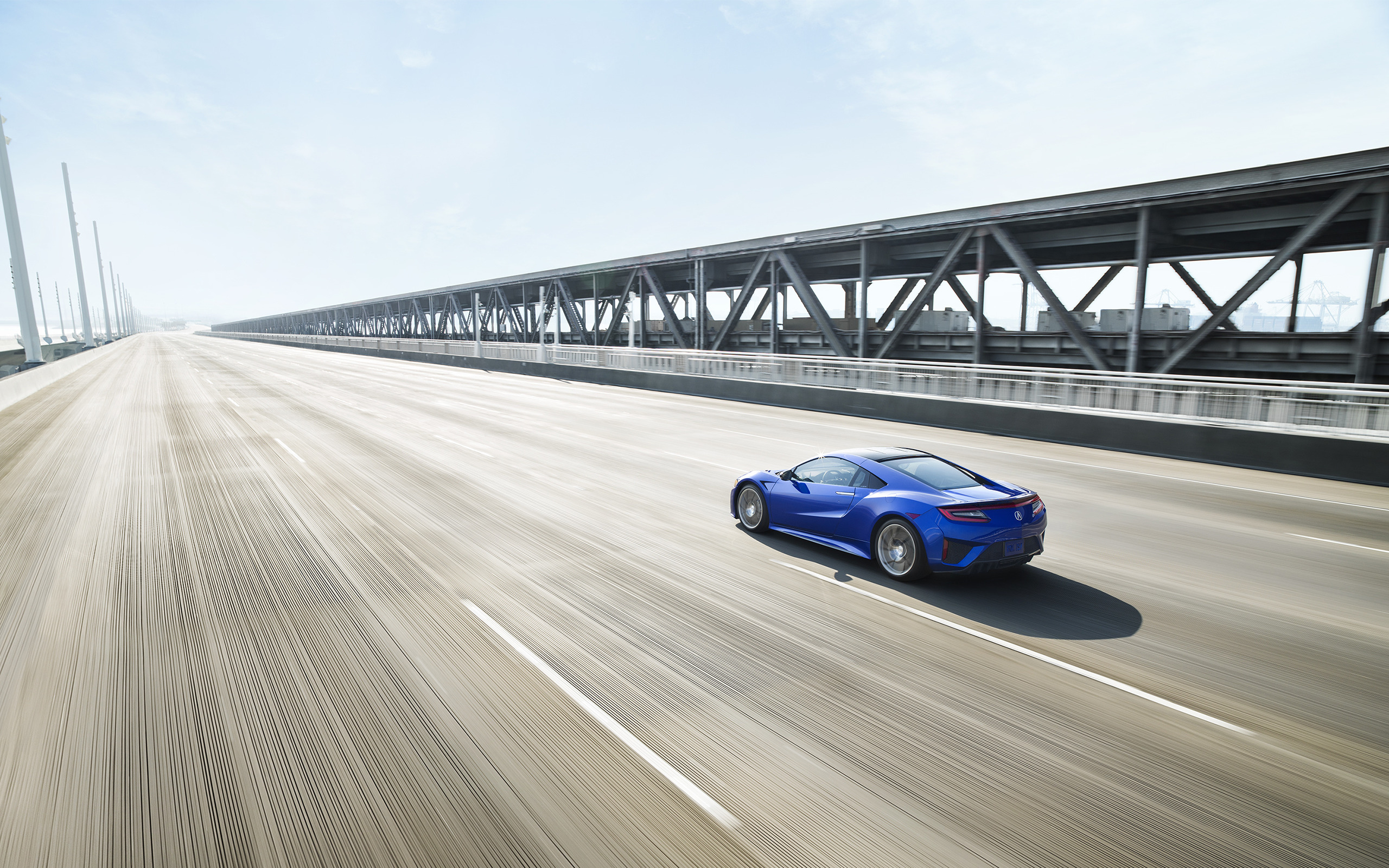 Acura NSX, Car, Vehicle, Road, Motion Blur Wallpaper