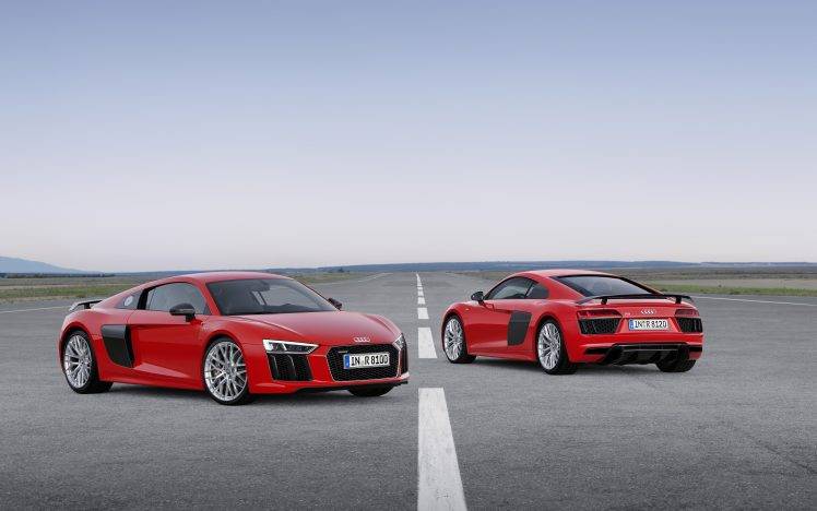 Audi R8, Car, Vehicle, Super Car, Red Cars HD Wallpaper Desktop Background