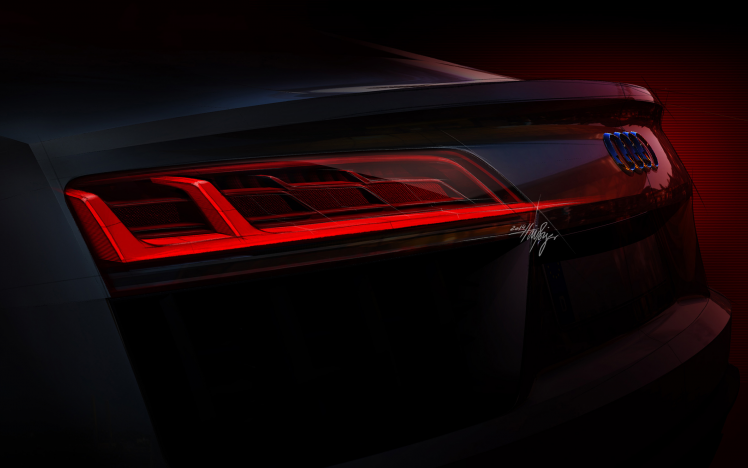 Audi R8, Car, Vehicle, Super Car, Concept Art, Artwork, Tailights HD Wallpaper Desktop Background