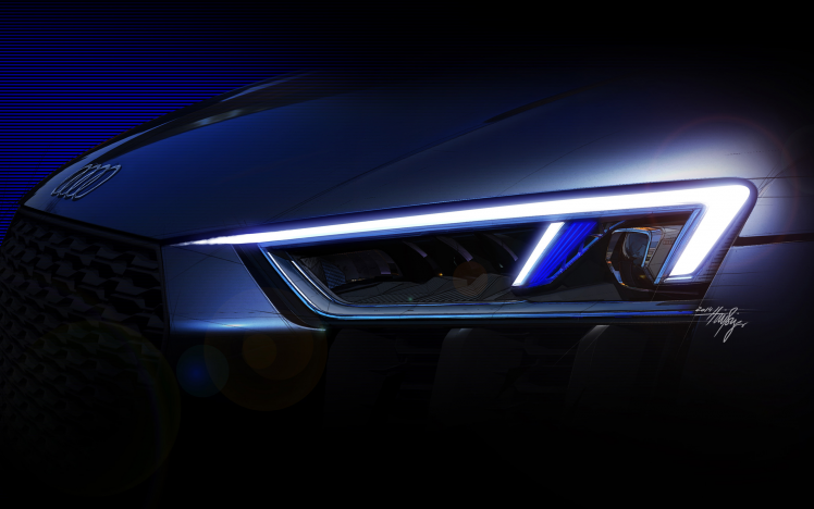 Audi R8, Car, Vehicle, Super Car, Concept Art, Artwork, Headlights HD Wallpaper Desktop Background