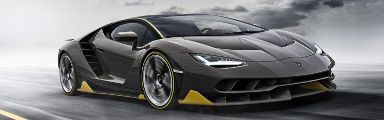 Lamborghini Centenario LP770 4, Car, Vehicle, Super Car, Motion Blur, Dual Monitors, Multiple Display, Road HD Wallpaper Desktop Background