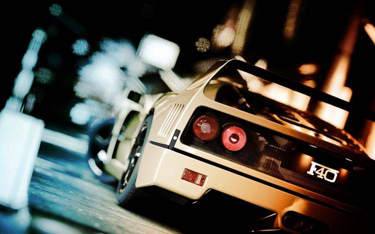 car, Ferrari F40, Gran Turismo 5, Video Games HD Wallpaper Desktop Background