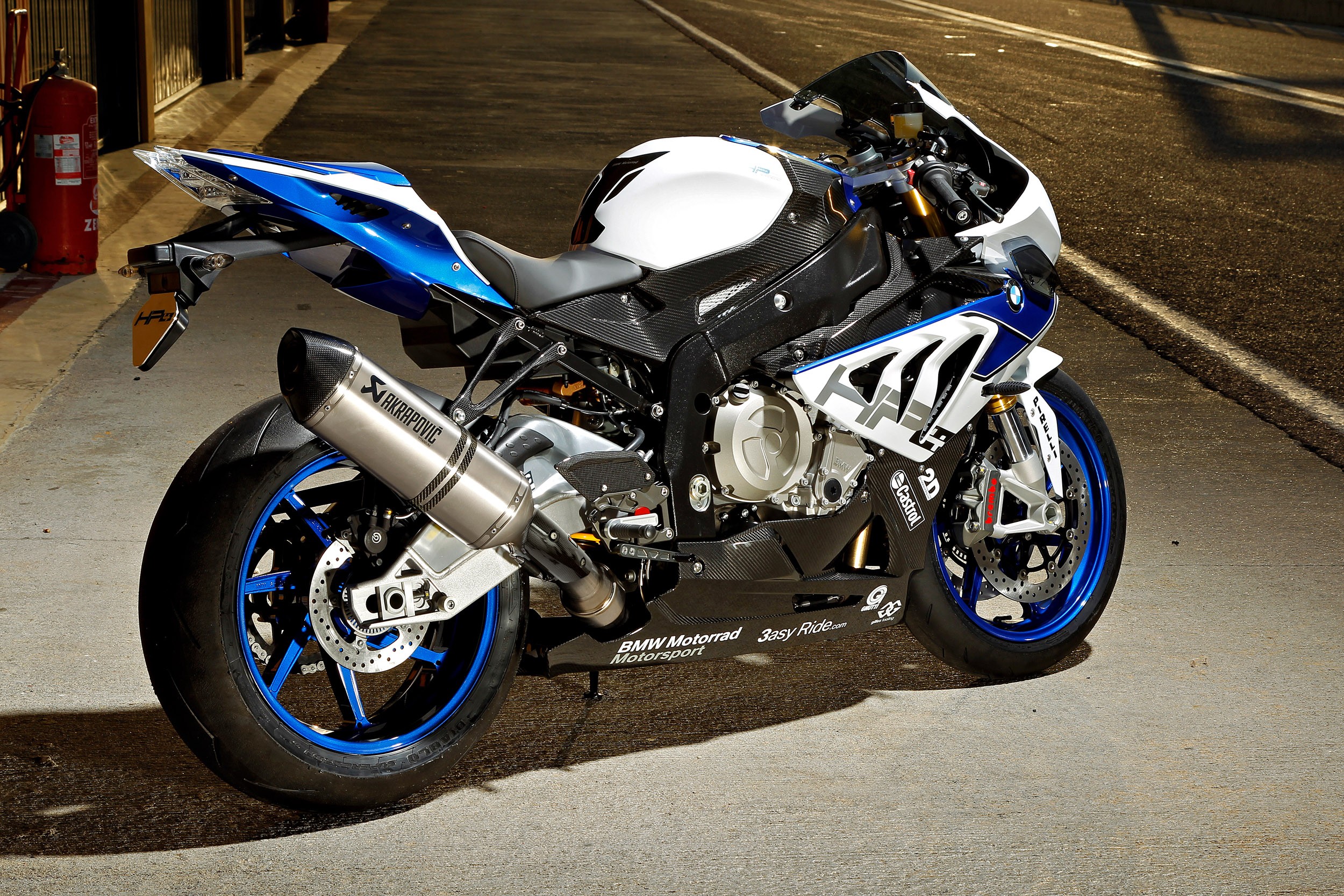 motorcycle, BMW, BMW S 1000 RR, Akrapovic Wallpapers HD / Desktop and