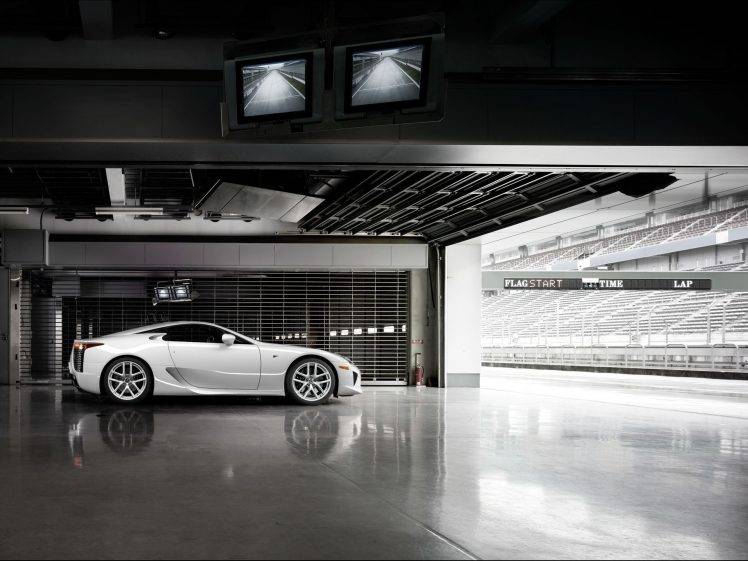 car, White Cars, Lexus LFA, Race Tracks HD Wallpaper Desktop Background